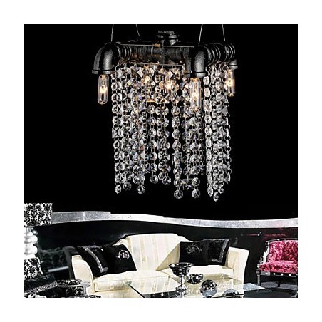 Chandelier Mini Style Rustic Lodge Retro Metal Chandelier Mini Style Rustic Lodge Retro Metal