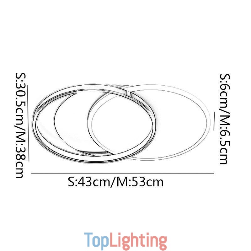 Creative Ceiling Light Round Circle Ceiling Lamp