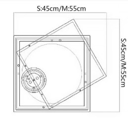 Modern Ceiling Light Square Geometric Acrylic Ceiling Lamp