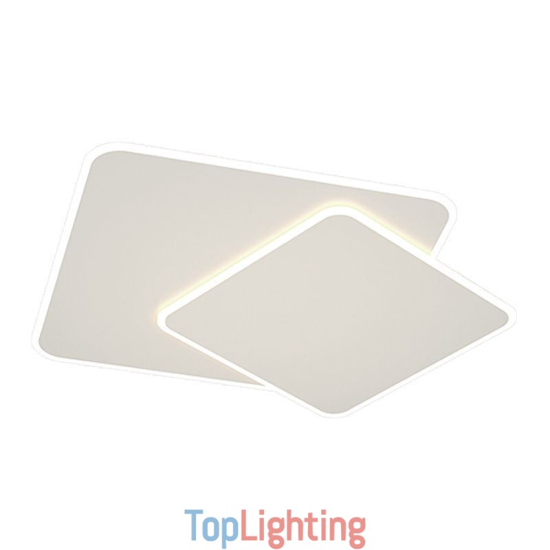 Modern Flush Mount Geometric Square Ceiling Light