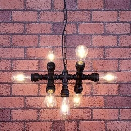 Vintage Painting Metal Chandelier