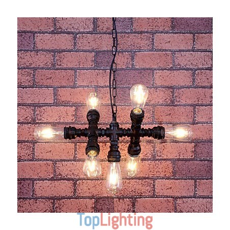 Vintage Painting Metal Chandelier Vintage Painting Metal Chandelier