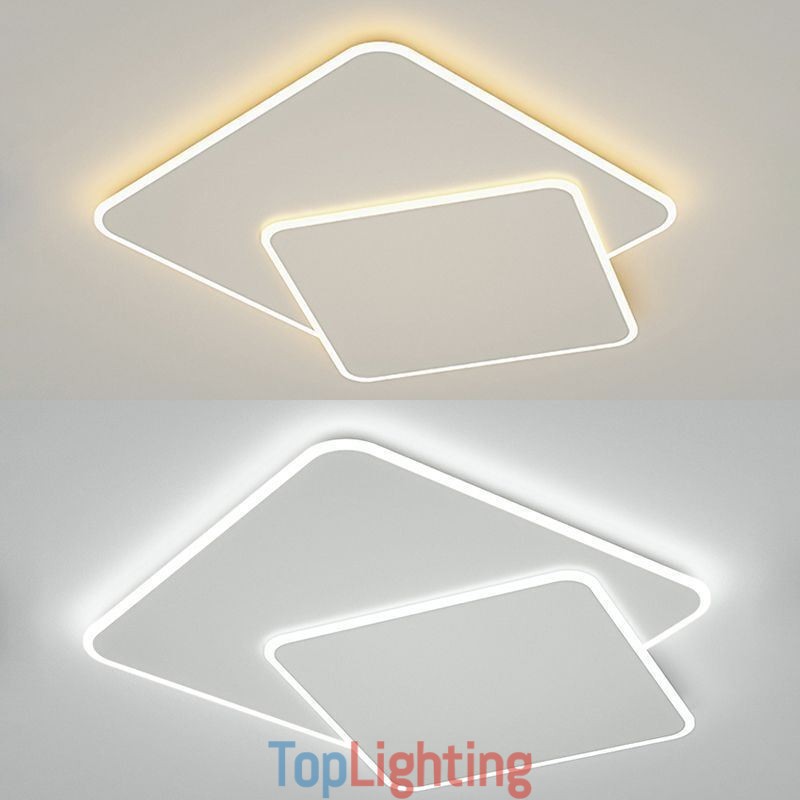 Modern Flush Mount Geometric Square Ceiling Light