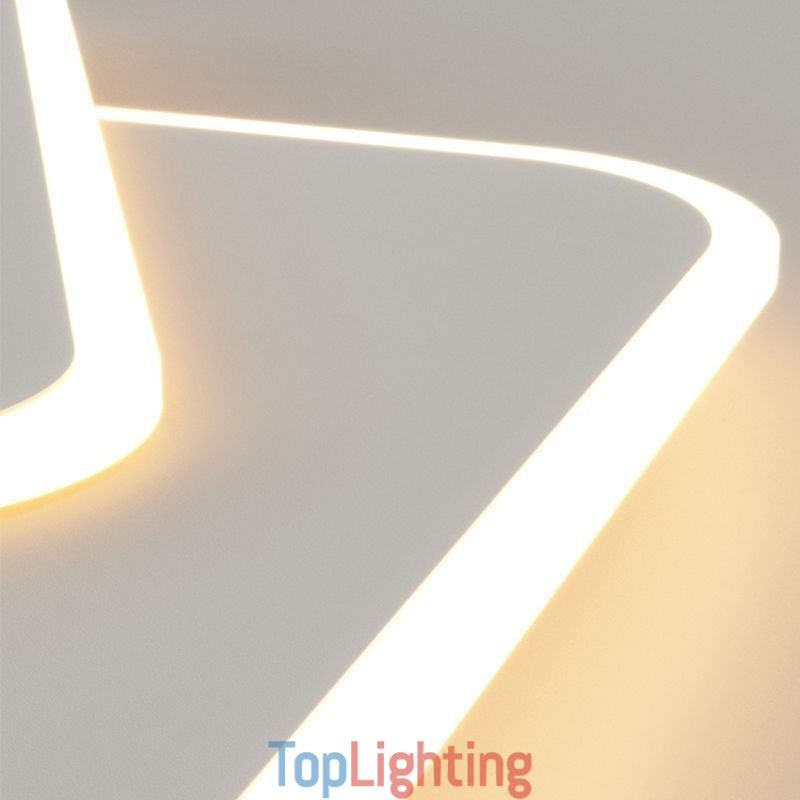 Modern Flush Mount Geometric Square Ceiling Light
