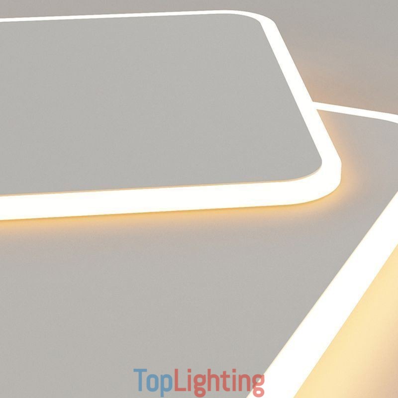 Modern Flush Mount Geometric Square Ceiling Light
