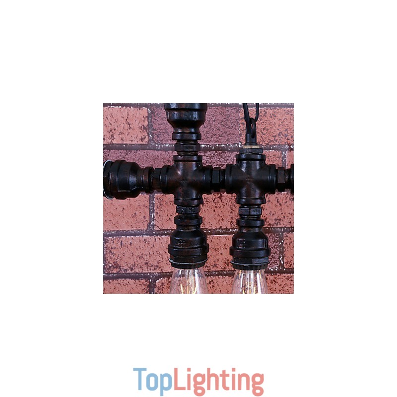 Vintage Painting Metal Chandelier