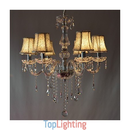 Modern Luxury 6 Lights Chandelier In Crystal Decoration Modern Luxury 6 Lights Chandelier In Crystal Decoration