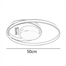 Modern Ceiling Lights Double Round Lamps
