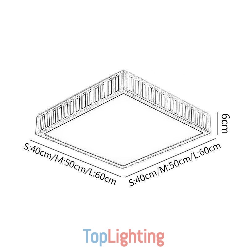 Japanese Ceiling Lamp Square Wood Ceiling Lamp