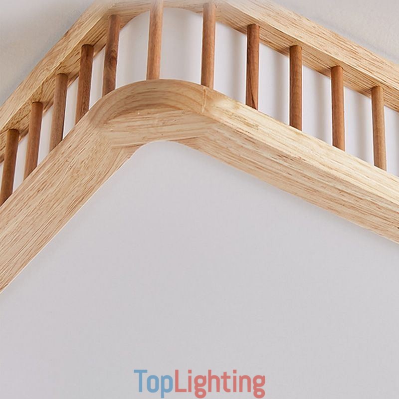 Japanese Ceiling Lamp Square Wood Ceiling Lamp