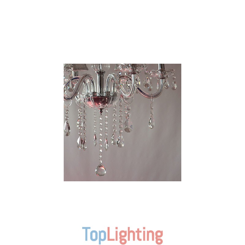 Modern Luxury 6 Lights Chandelier In Crystal Decoration