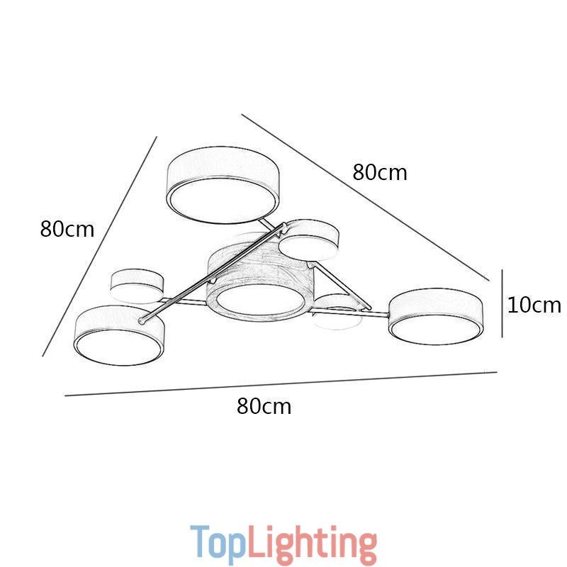 Modern Molecular Shape Acrylic Ceiling Lamp