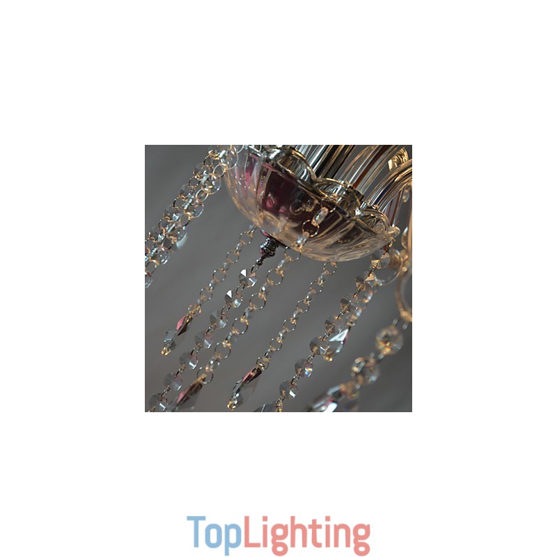 Modern Luxury 6 Lights Chandelier In Crystal Decoration