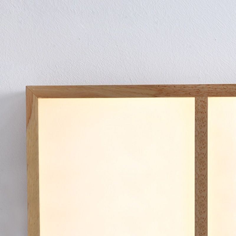 Modern Ceiling Light Minimalist Wood Style Flush Mount Ceiling Light Fixture