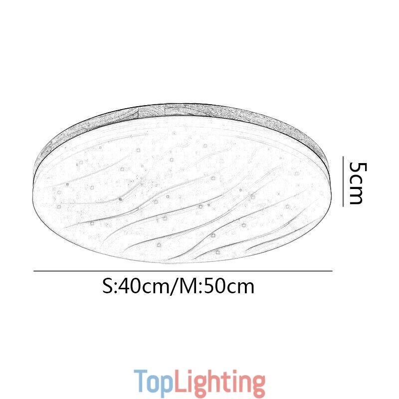 Japanese Wood Ceiling Light Acrylic Round Corrugated Ceiling Lamp