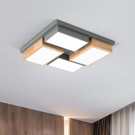 Modern Ceiling Light Geometric Wood Ceiling Lamp Modern Ceiling Light Geometric Wood Ceiling Lamp