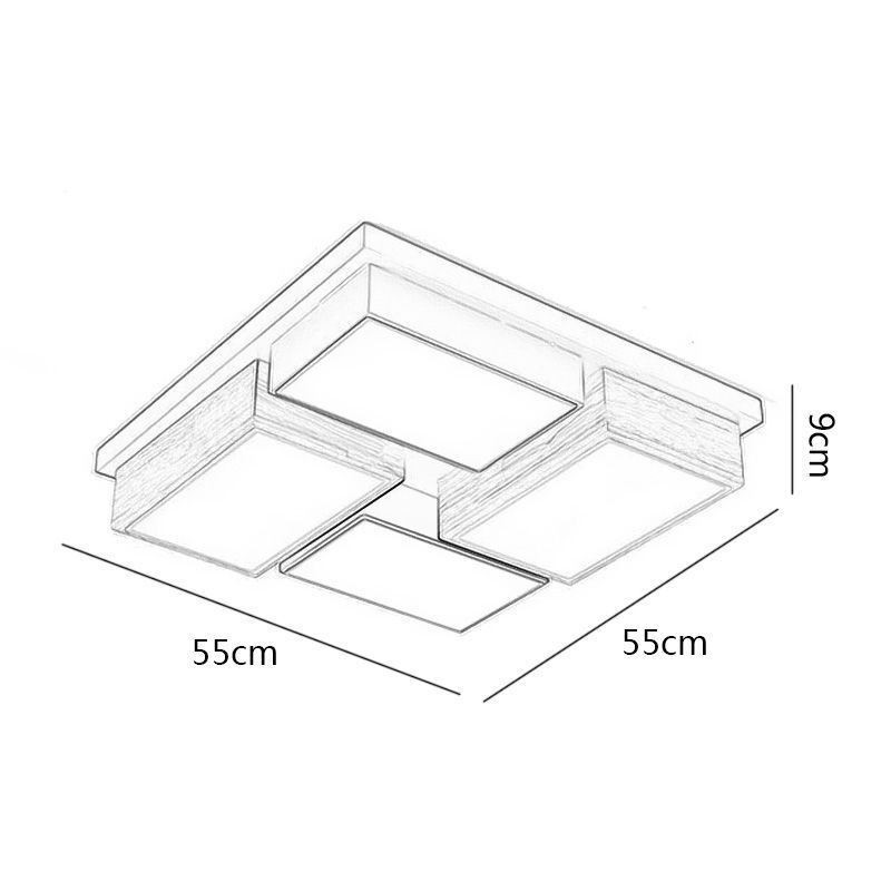Modern Ceiling Light Geometric Wood Ceiling Lamp