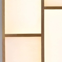 Japanese Acrylic Ceiling Light Geometric Wood Ceiling Lamp