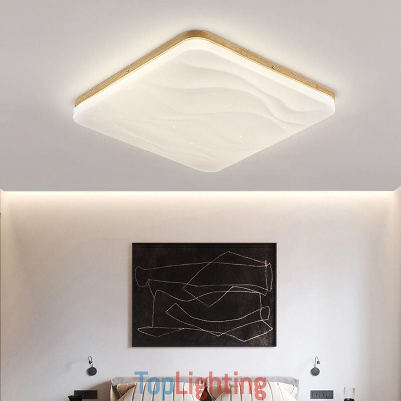 Japanese Acrylic Ceiling Light Square Corrugated Ceiling Lamp