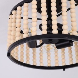 3 Light Ceiling Lighting Wood Bead Ceiling Lampway Foyer