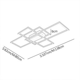 Modern Ceiling Light Geometric Square Ceiling Lamp
