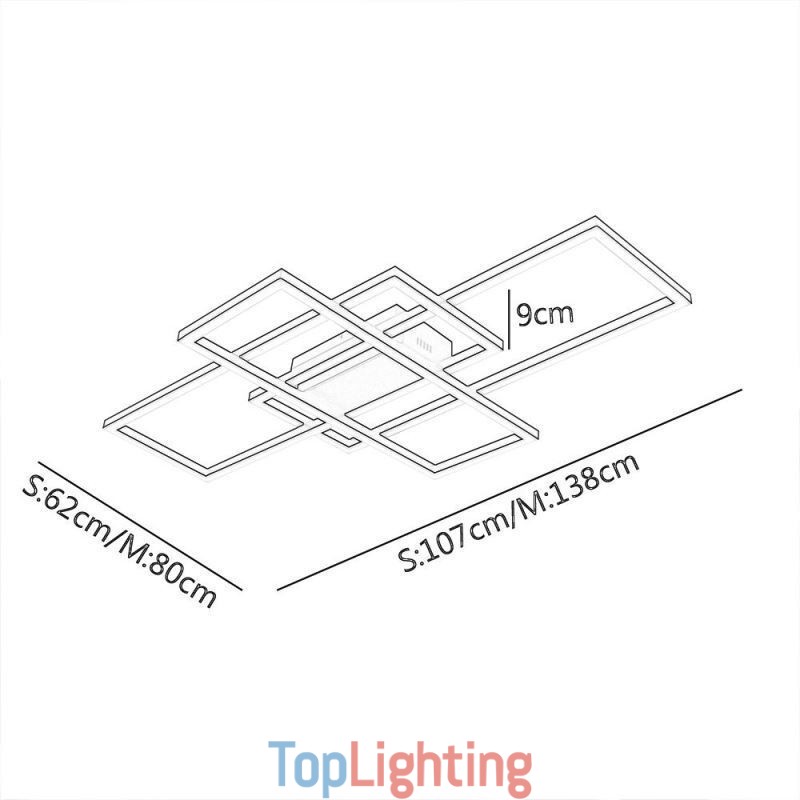 Modern Ceiling Light Geometric Square Ceiling Lamp
