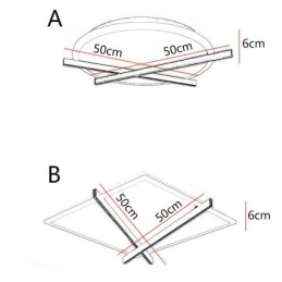 Nordic Ceiling Light Art Clock Design Ceiling Lamp