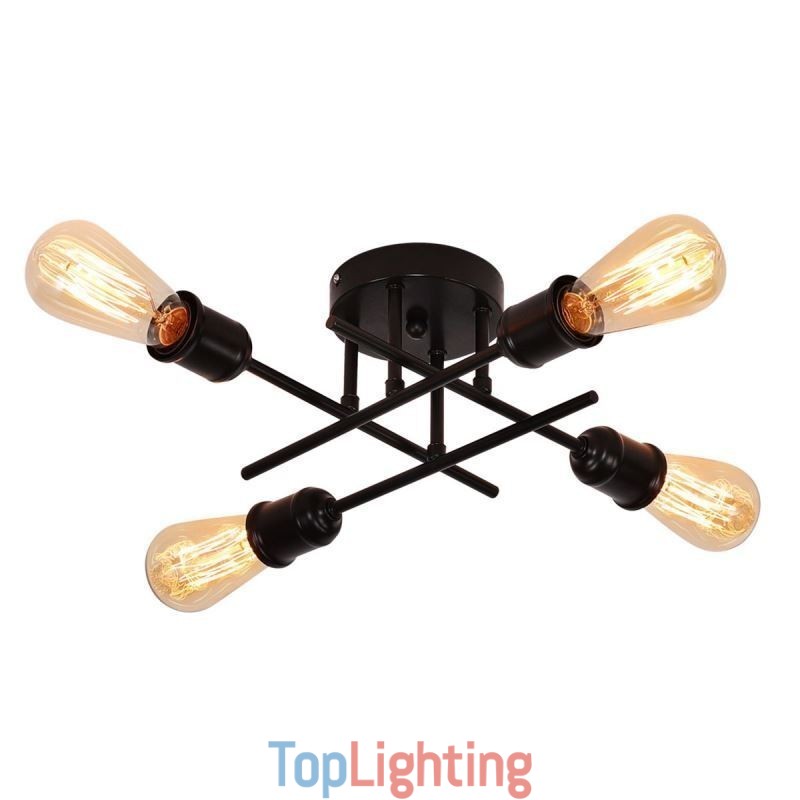 Flush Mount Ceiling Light Fixture 4 Light Socket