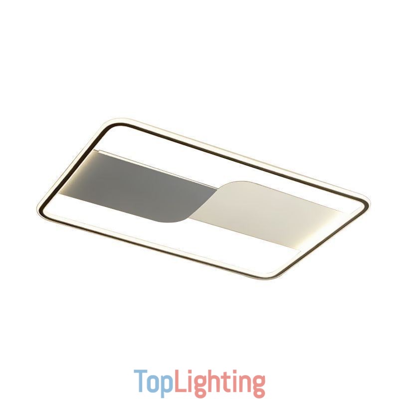 Modern Ceiling Lights Fixture Rectangular Flush Mount Ceiling Lamps 90*60cm