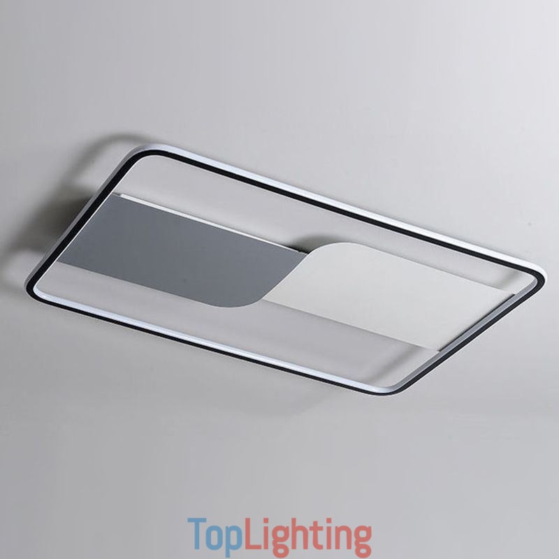 Modern Ceiling Lights Fixture Rectangular Flush Mount Ceiling Lamps 90*60cm