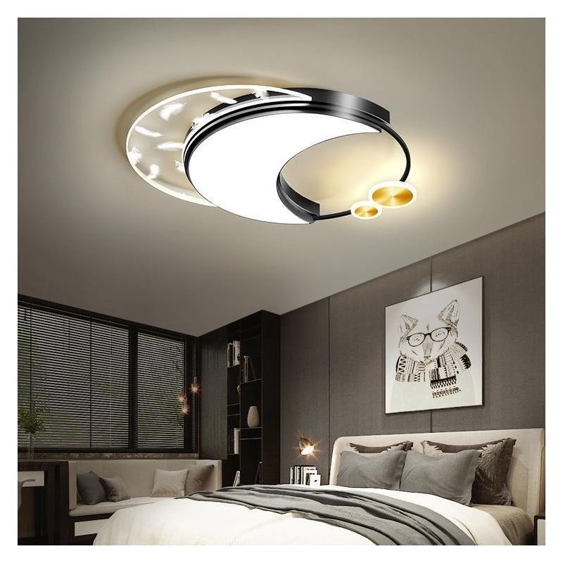 Flush Mount Modern Moon Shape Ceiling Light