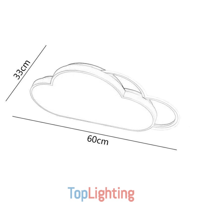 Modern Lights Cloud Shape Flush Mount Ceiling Light