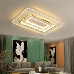 Rectangular Flush Mount Ceiling Light Minimalist Acrylic Ultrathin Ceiling Lamp