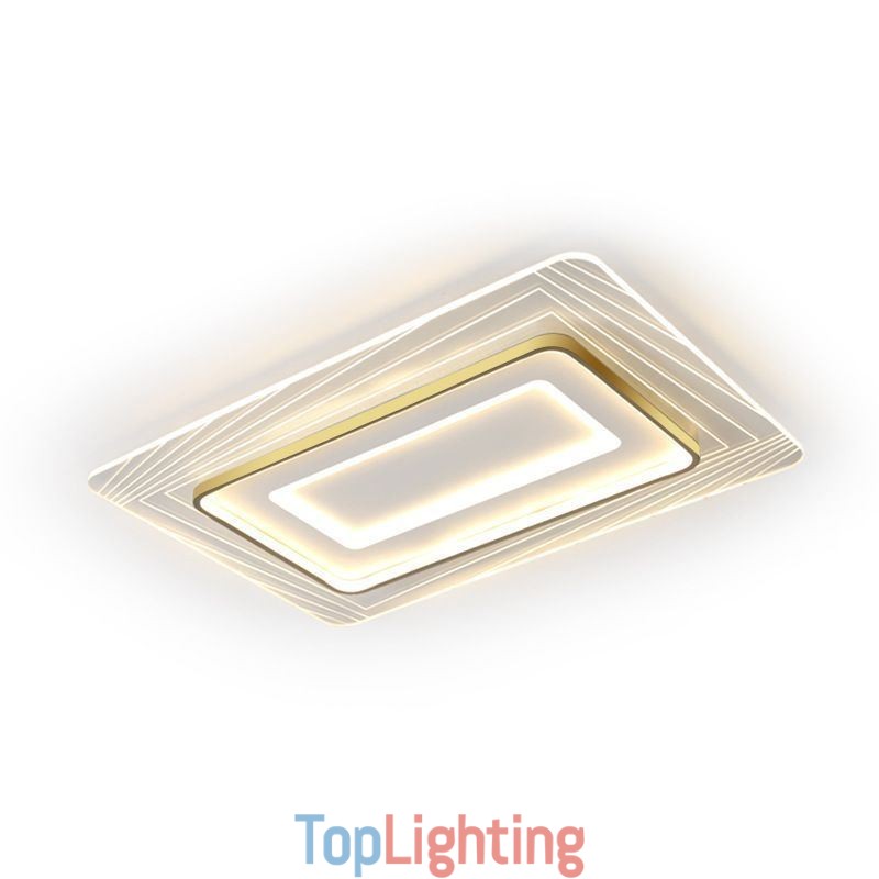 Rectangular Flush Mount Ceiling Light Minimalist Acrylic Ultrathin Ceiling Lamp