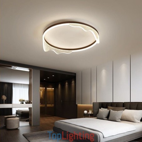 Flush Mount Circular Ceiling Light With Wavy Edge Decoration Flush Mount Circular Ceiling Light With Wavy Edge Decoration