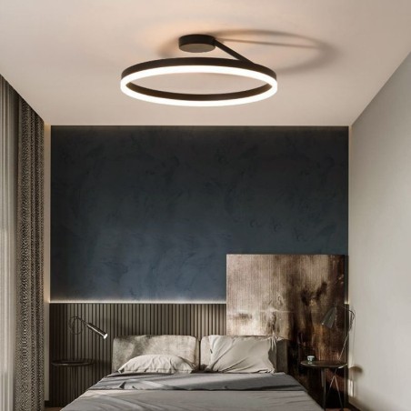 Modern Flush Mount Ceiling Light Fixture Circle Lighting Lamp with Acrylic Lampshade Modern Flush Mount Ceiling Light Fixture Circle Lighting Lamp with Acrylic Lampshade