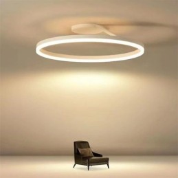 Modern Flush Mount Ceiling Light Fixture Circle Lighting Lamp with Acrylic Lampshade