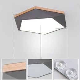 Modern Ceiling Light Diamond Shape Design Dimmable Flush Mount Ceiling Lights Fixture