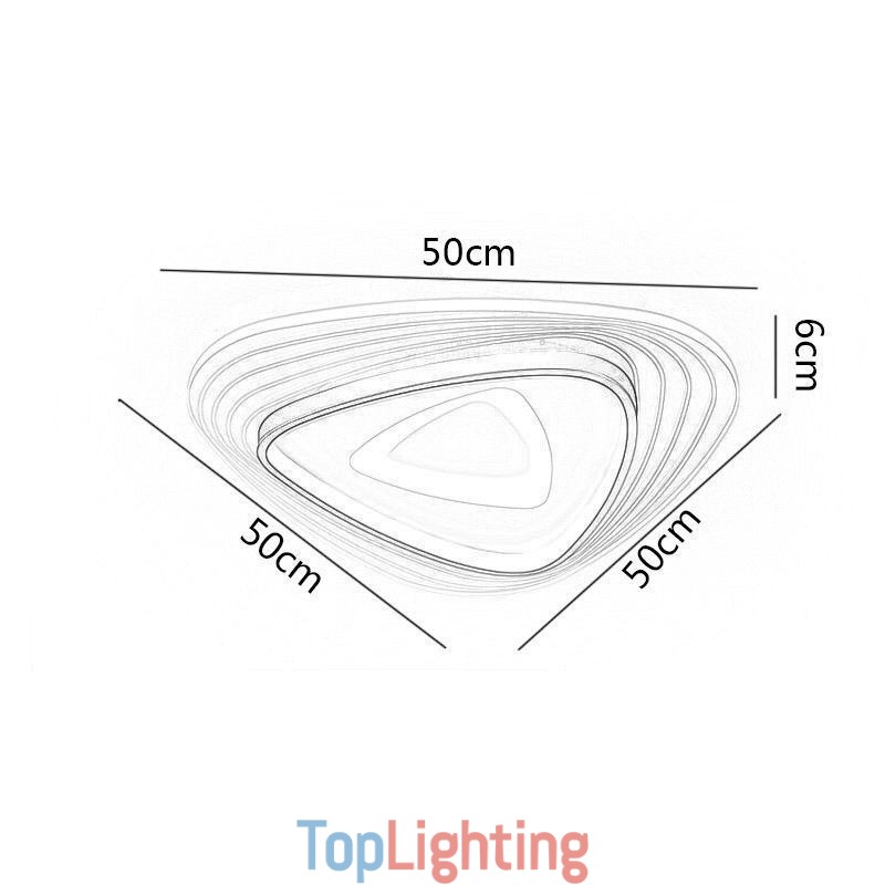 Ceiling Light Flush Mount Triangle Ceiling Lamp