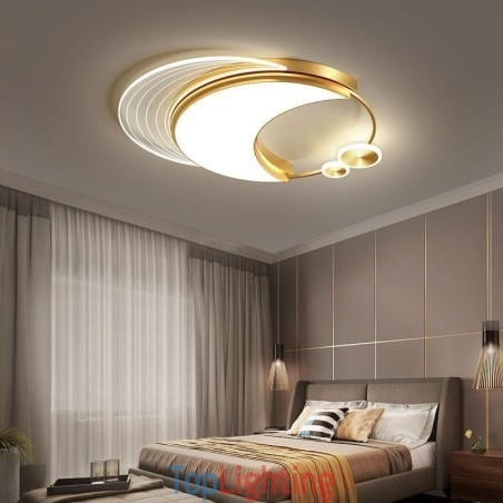 Dimmable Ceiling Light Modern Flush Mount Lighting Fixtures with Moon Shape 36W Dimmable Ceiling Light Modern Flush Mount Lighting Fixtures with Moon Shape 36W