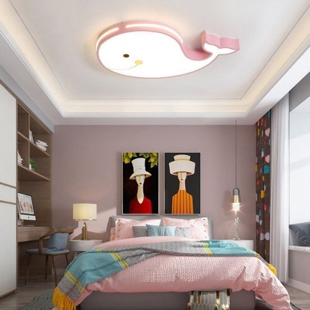 Dolphin Patterned Dimmable Ceiling Light Creative Ceiling Fixture Children Dolphin Patterned Dimmable Ceiling Light Creative Ceiling Fixture Children