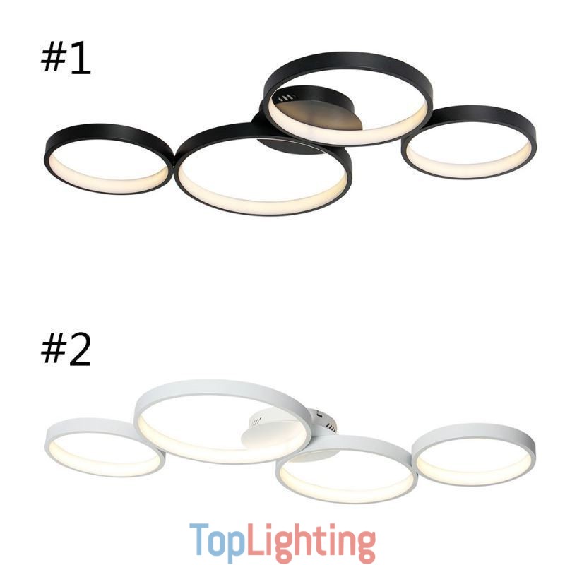 Ceiling Lamp 7200LM 4 Rings Lighting Fixture