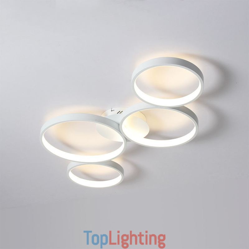 Ceiling Lamp 7200LM 4 Rings Lighting Fixture