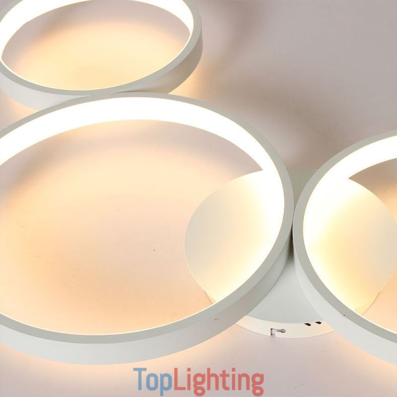 Ceiling Lamp 7200LM 4 Rings Lighting Fixture