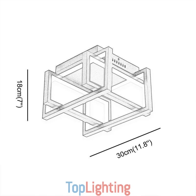 WiFi Smart Ceiling Light Fixture Flush Mount Ceiling Lamp
