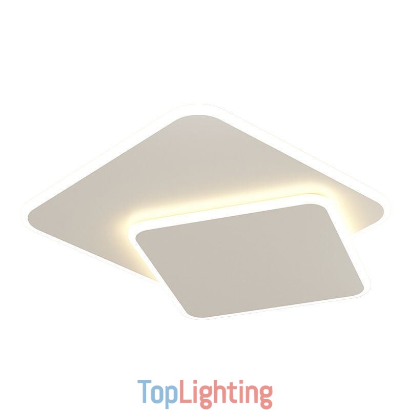 Flush Mount Double Square Ceiling Light