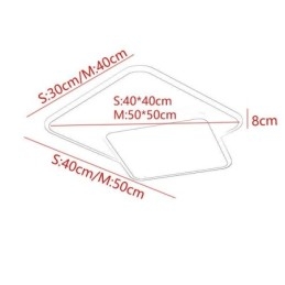 Flush Mount Double Square Ceiling Light