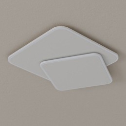 Flush Mount Double Square Ceiling Light