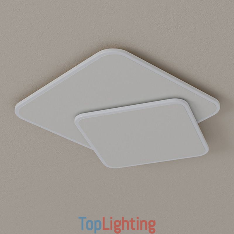 Flush Mount Double Square Ceiling Light