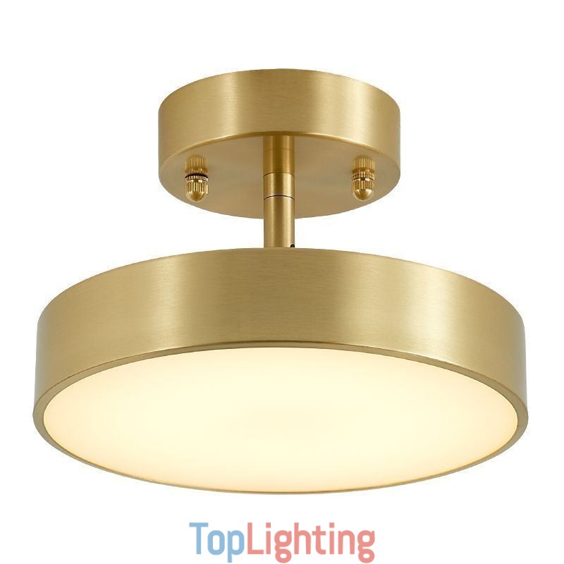 Gold Copper Mini Round Ceiling Light